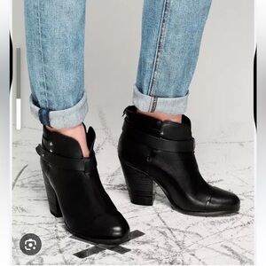 RAG & BONE Harrow Black Ankle Boots